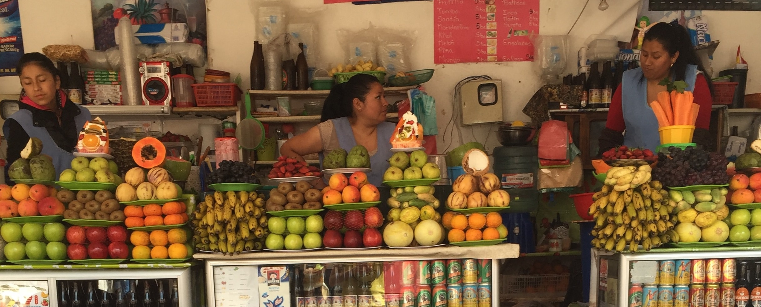 Fresh fruit at the market in Sucre