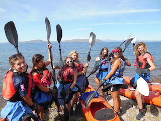 Kayaking Lake Titicaca Gap year 
